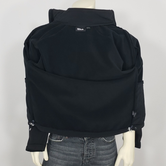 18OS BLACK SOFTSHELL JACKET MEN'S S - Picture 7 of 8